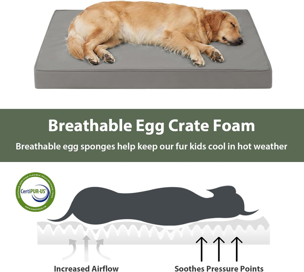 Outdoor Waterproof Dog Bed Large Sized, Washable Creat Pad 42"