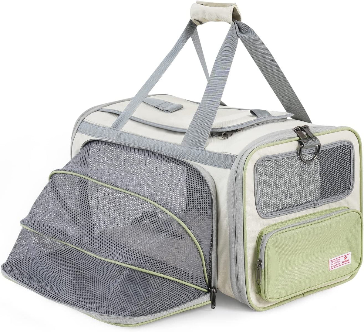 Cat Carrier Airline Approved Expandable Breathable Safety Leash