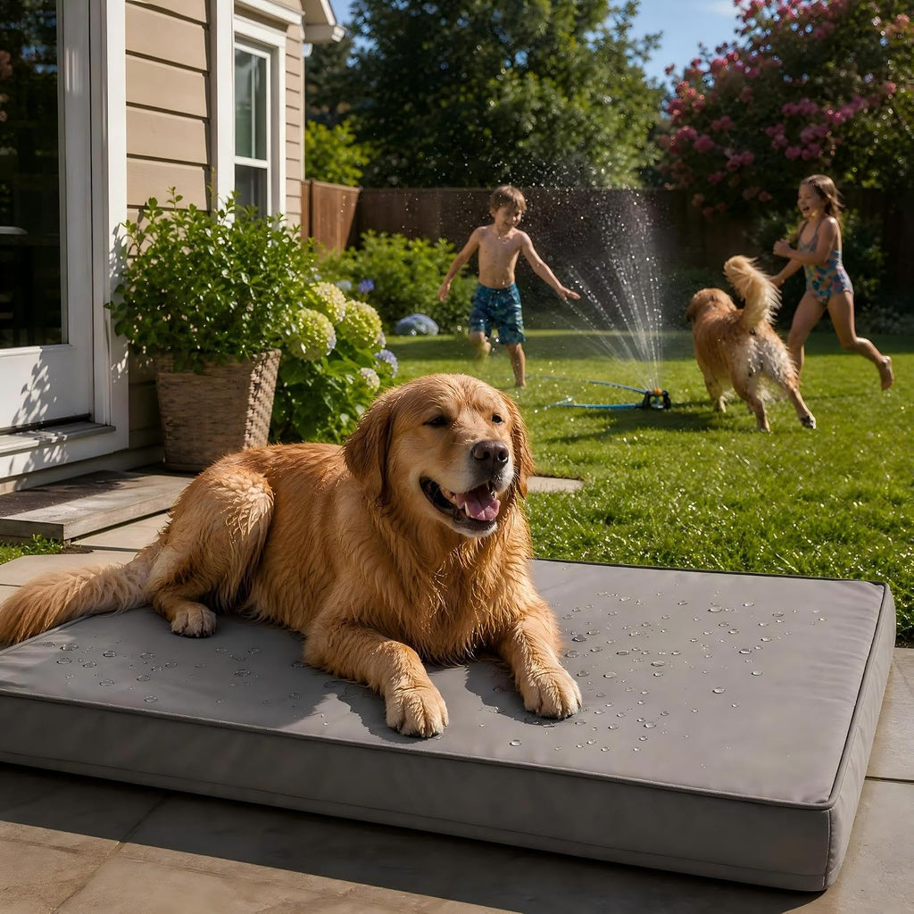 Outdoor Waterproof Dog Bed Large Sized, Washable Creat Pad 42"