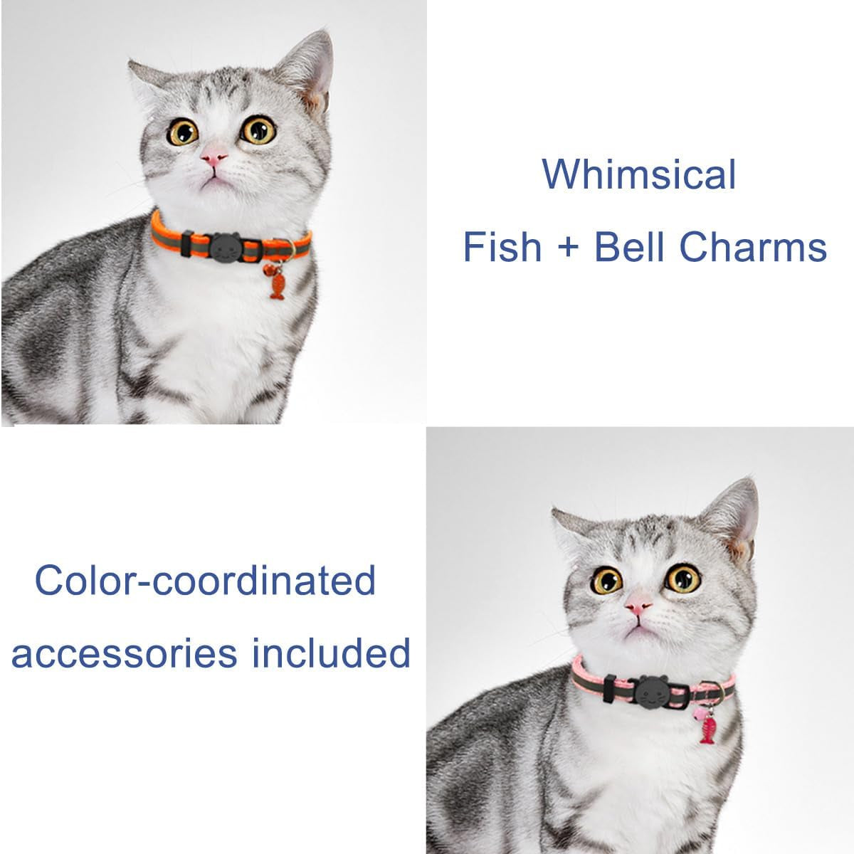 Cat Collars, Breakaway Kitten Collar, Cute Kitty Collar in 4 Pack, Pet Supplies Accessories