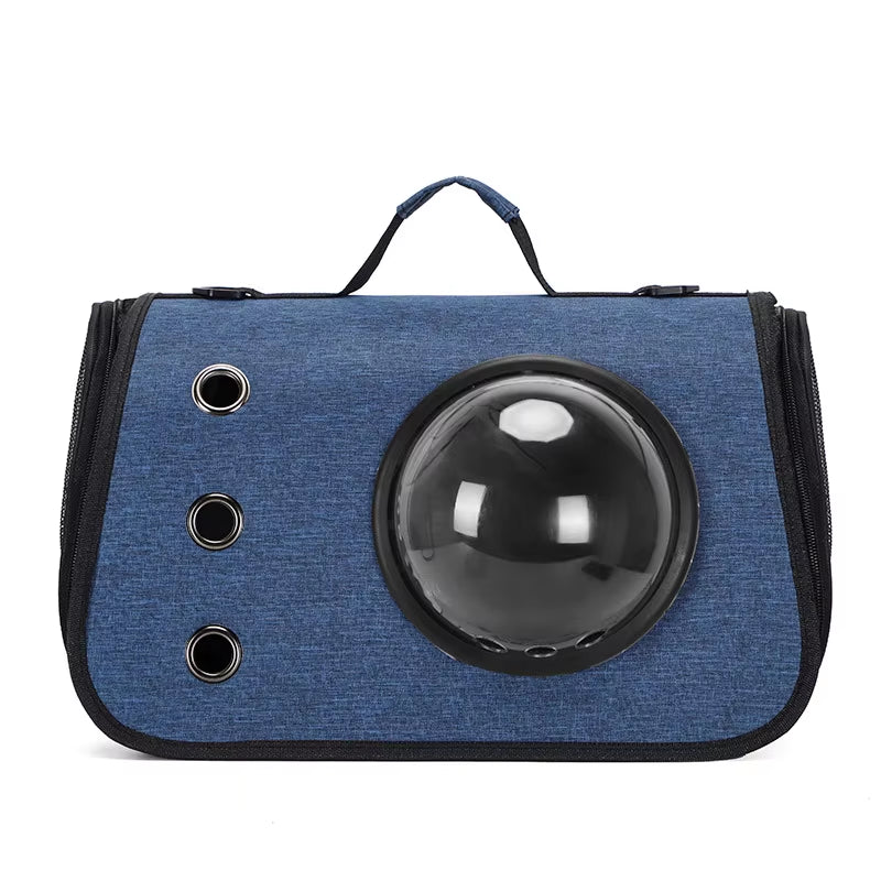 Portable Space Capsule Cat Bag, Hand-Held Foldable Shoulder Bag, Transparent Cat Cage, Kitten and Dog Supplies
