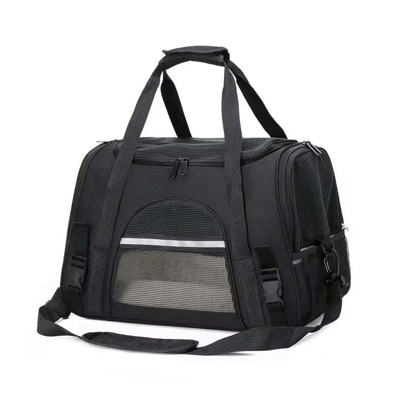 Breathable Mesh Cat Carrier Bag, Foldable Handheld Pet Travel Tote for Small Animals Foldable Pet Travel Bag for Small Animals