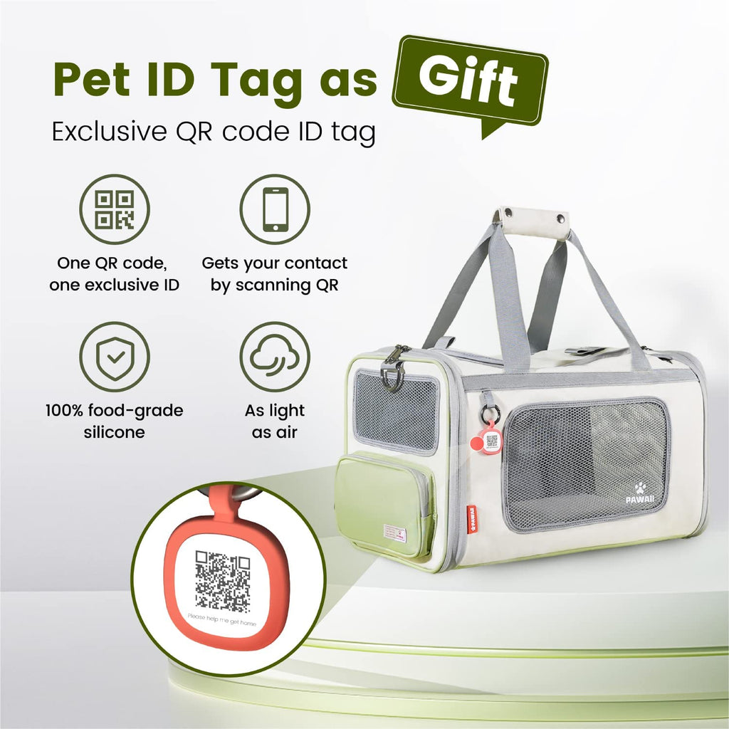 Cat Carrier Airline Approved Expandable Breathable Safety Leash