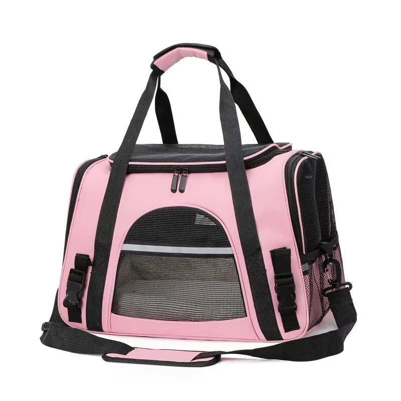 Breathable Mesh Cat Carrier Bag, Foldable Handheld Pet Travel Tote for Small Animals Foldable Pet Travel Bag for Small Animals