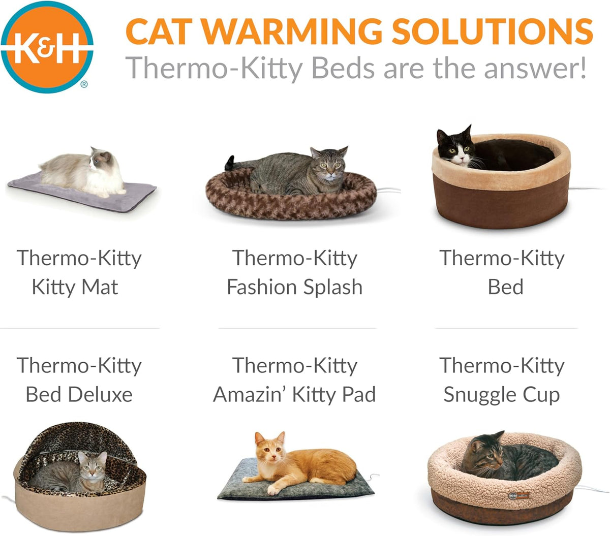 K&H Self-Warming Cat Bed Pad, Self Heating Pad, Small Oatmeal/Choco, 21 X 17 Inches (Pack of 6)