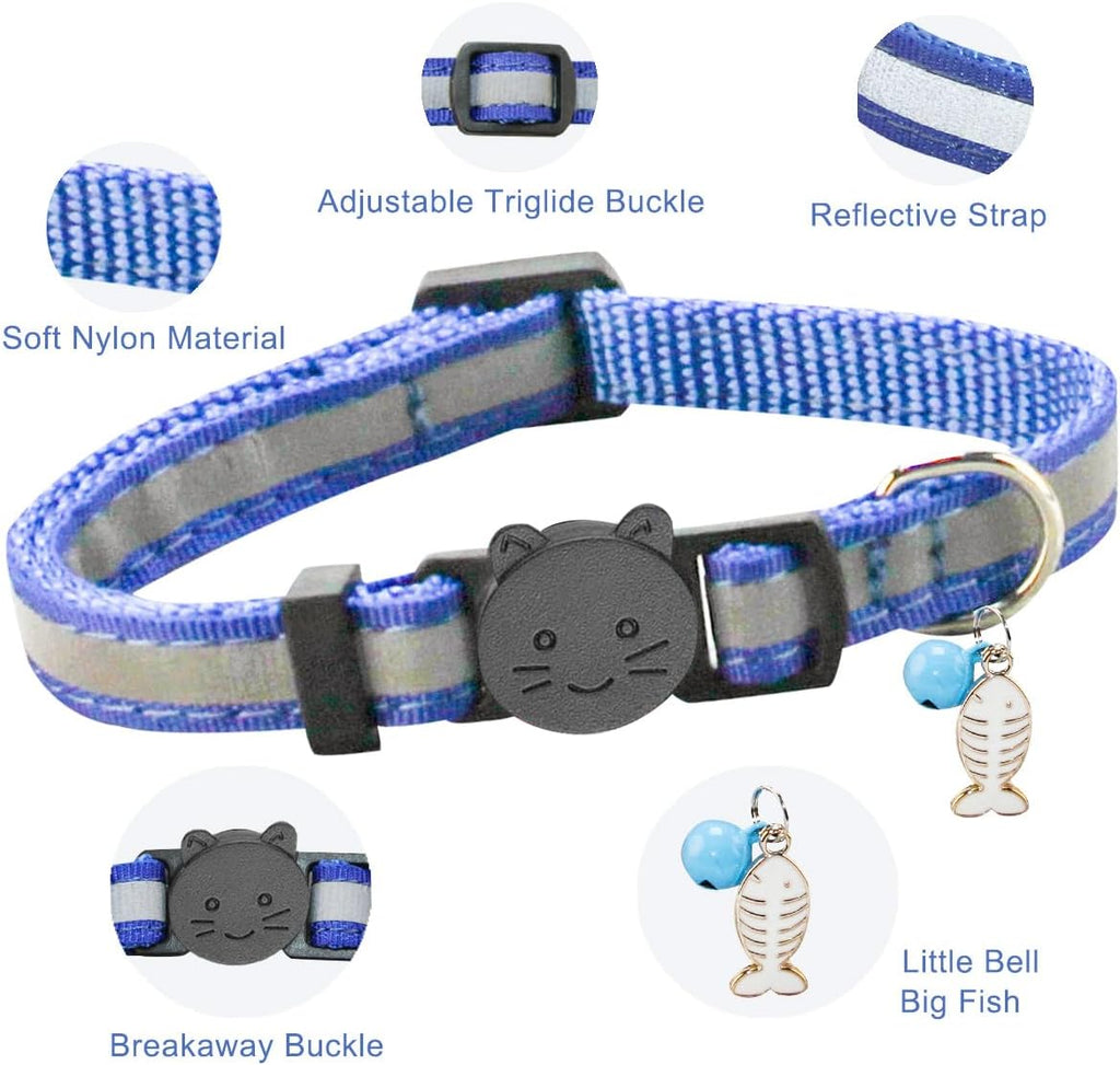 Cat Collars, Breakaway Kitten Collar, Cute Kitty Collar in 4 Pack, Pet Supplies Accessories