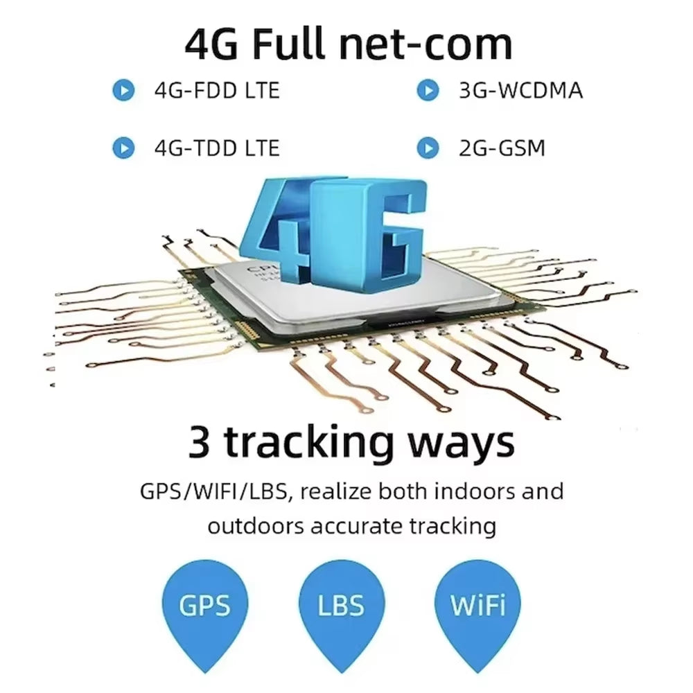 4G Mini Gps Tracker for Cats with Led Light Pet Waterproof anti Lost Gps Real Time Locator Collar Pet Two-Way Voice Dog Supplies
