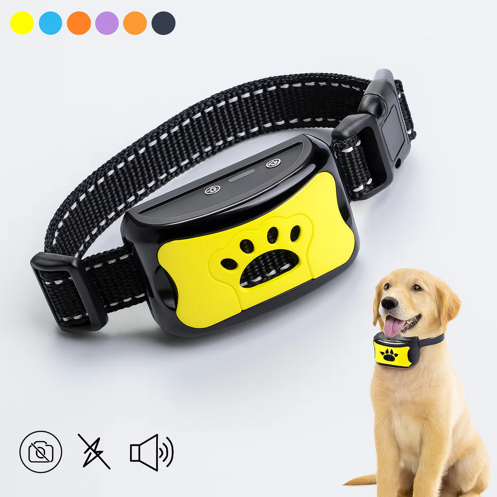 Collier Anti-Aboiement Pour Chien Avec Capteur Sonore