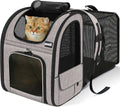 Cat Backpack Expandable, Cat Backpack for Cat with Breathable Window