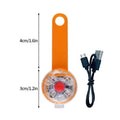 1-5Pcs LED Light Dog Collar Night Walking Pet Cat Glowing Pendant Safety Luminous Collar Dog USB Rechargeable 3 Modes Flashlight